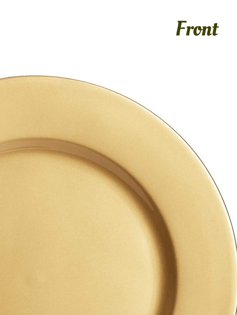 36 Count Gold Dinner Charger Plate - Elegant Metallic Tableware
